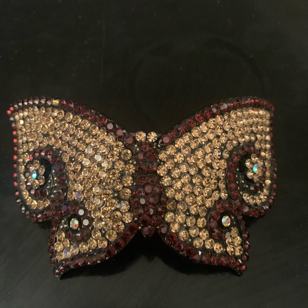 Rhinestone Butterfly Brooch